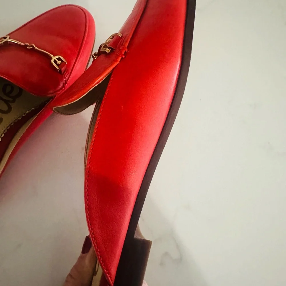Sam Edelman Red Linnie Mule Women's  Size 7.5 - Picture 7 of 11